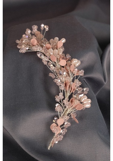 FdayAksesuar Kadın Gelinlere Özel Lega Inci Boncuklu Yan Saç Tokası Gelin Aksesuarı FRDY31671