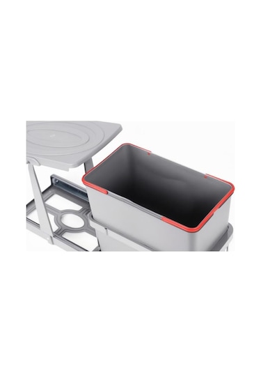 Pyramith 24 Litre Gri Çöp Kovası Gri