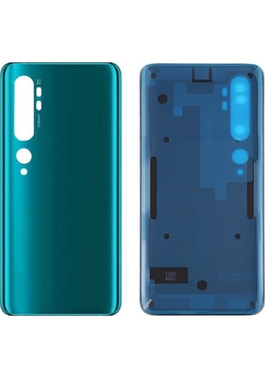Xiaomi Mi Note 10 Uyumlu Arka Pil Batarya Kapağı Cam M1910f4g - Yeşil