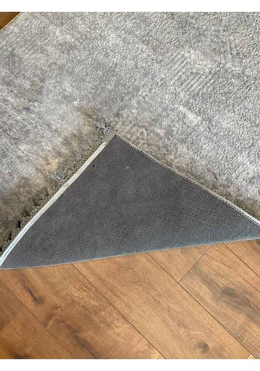 Saraz Halı Puffy Kabartma Desenli Yıkanabilir Kaymaz Taban Salon Halısı Mutfak Koridor Halısı S52