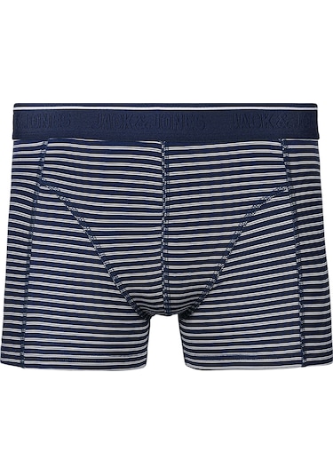 Jack & Jones 3'Lü Karışık Boxer Paketi- Mavy 12214913 Navy Blazer Lacivert