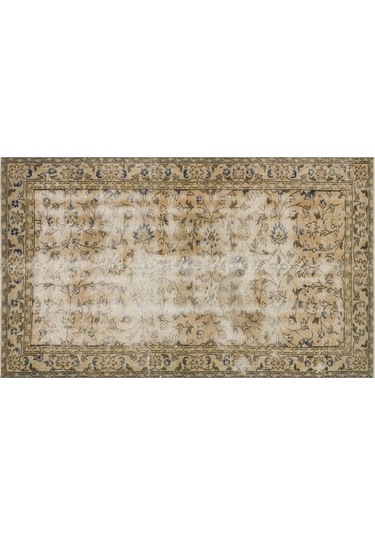 Vintage Eskitme El Dokuma Halı 135 X 226 Cm 9281