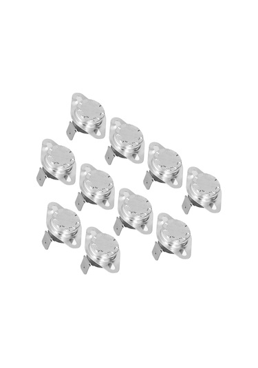 10 Adet Termostat Termal Anahtar Manuel Sıfırlama Bimetalik Çip Sıcaklık Kontrol Anahtarı 10a 250v 120