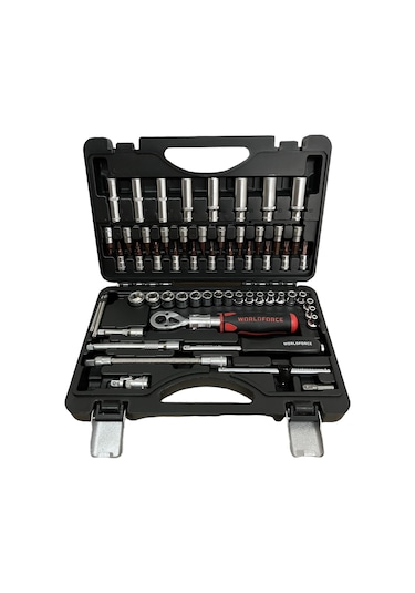 Worldforce 60 Parça S-Ultra 1/4" Uzatmalı Cırcır Lokma Takımı