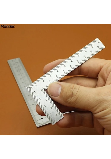 Moveevo Stainless Steel L-şekilli Cetvel 50x100mm: Dayanıklı, Korozyona Dayanıklı, Hassas Ölçü İçin Profesyonel Araç