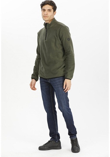 Exuma Yarım Fermuarlı Polar 2312001-khaki Yeşil