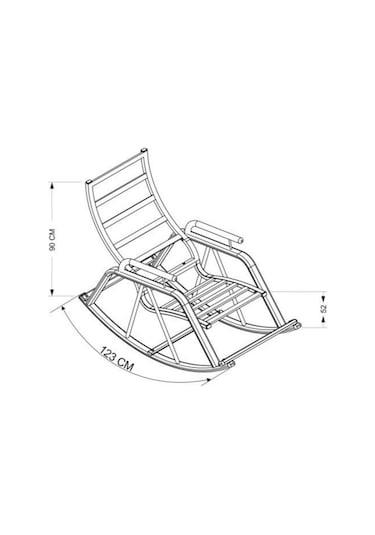 Metatek Alart Keyf Sallanan Sandalye, Emzirme Koltuğu, TV Koltuğu, Metal Ayaklı Sallanır Sandalye, Tekli Koltuk