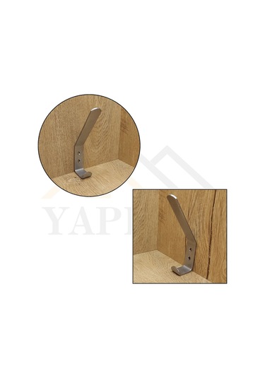 Dekoratif Gümüş Portmanto Askı Çelik - Metal Vestiyer Mont Çanta Ceket Şapka Eşya Askısı