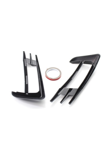 Wezone Volkswagen Golf Mk7 2014-2017 Ön Tampon Faro Çerçeve Decoru, Abs Malzeme, Siyah Renk, Sol Ve Sağ Seti