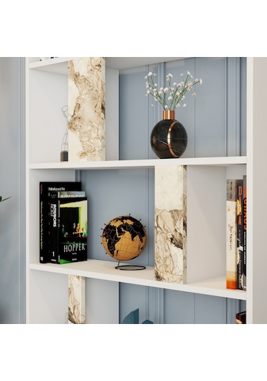 Variant Lima Çalışma Masası Ve Kitaplık Takımı - Beyaz / Beyaz Me