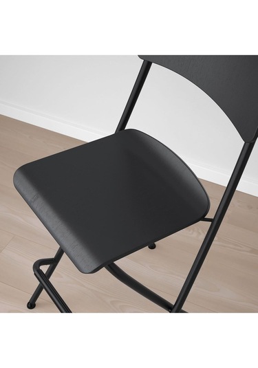 Bar Sandalyesi, Siyah Meridyen 63 Cm, Katlanabilir Bar Sandalye Siyah