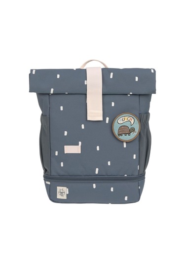 Lassig Happy Prints Mini Rolltop Sırt Çantası Midnight Blue Mavi