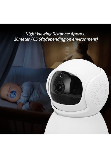 Qingmipy 5g Akıllı Gözetim Kamerası 3mp Ultra Hd 360 Panoramik Görünüm İki Yönlü Sesli İletişim 2.4g/5g Wifi Ev Güvenliği Monitörü