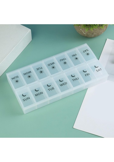 Suntek 14 Bölme Hap Düzenleyici 7 Gün Cep Çantası Seyahat Diğer