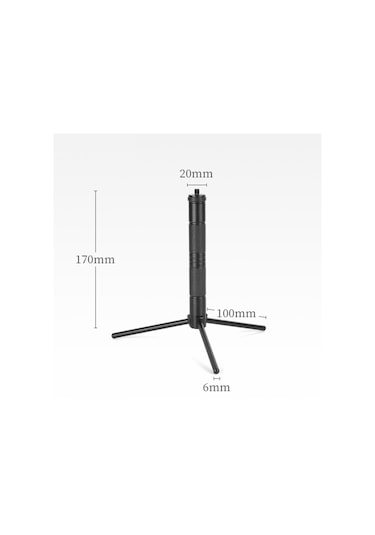 Hafif Alüminyum Alaşımlı Işık Tutucu Çıkarılabilir Lamba Standı Açık Hava Taşınabilir Lamba Tutucu Üçayaklı Çok Fonksiyonlu Lamba Kamera Rafı Kamp Aksesuarları Siyah
