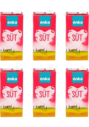 Enka %0,15 Yağlı Süt 1 Lt X 6 Adet