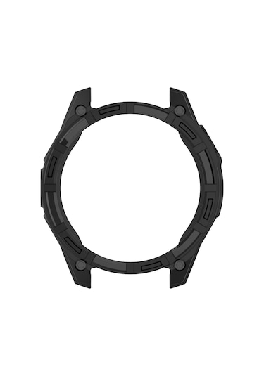 Garmin Tactix 8 İçin Amoled 51mm Hollow Armor Tpu Yarım Kapsama İzle Koruyucu Kılıf Siyah