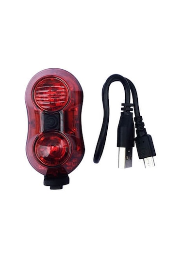 Zozo Arka Stop Plr-2006 Usb Şarjlı Kırmızı -Siyah