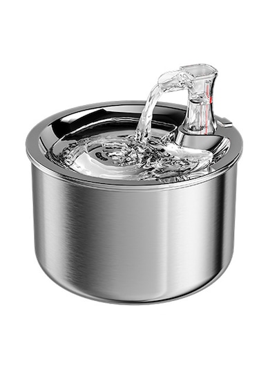 Ecronicword Paslanmaz Çelik Otomatik Kedi Suluk Evcil Hayvan 2 L