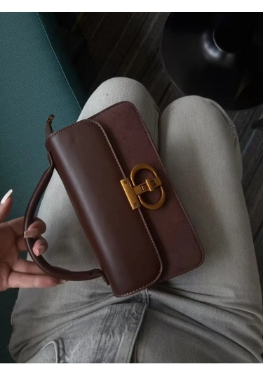 Rey Kahverengi Çapraz Vücut Omuz Çantası 456599413 Beyaz