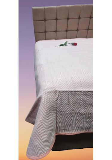 Pike Yazlık Zmrt Somon Çift Dolgun Malzeme V Çizgili Desen Pamukl (410077583) Somon