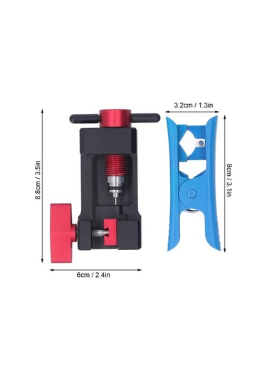 Fortunelane Alüminyum Hidrolik Bisiklet Hortum Bağlantı Aleti, Hızlı Kurulum, Kesici, Yedekli İğne Sürücü Dayanıklı Set