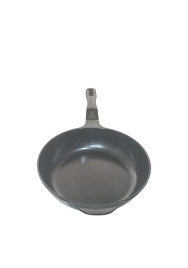 Akdeniz 28 Cm Cam Kapaklı Siyah Döküm Derin Tava