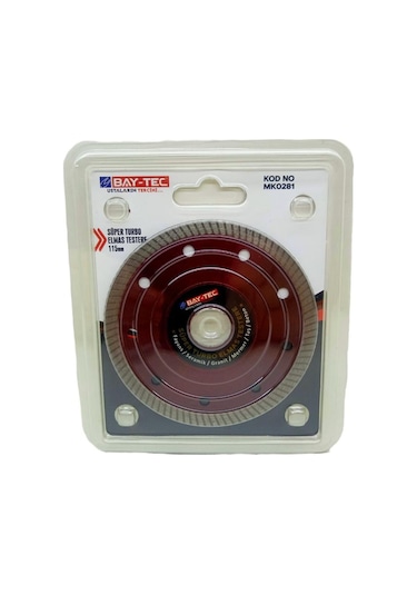 Bay-tec Mk0281 Süper Turbo Elmas Testere 115mm