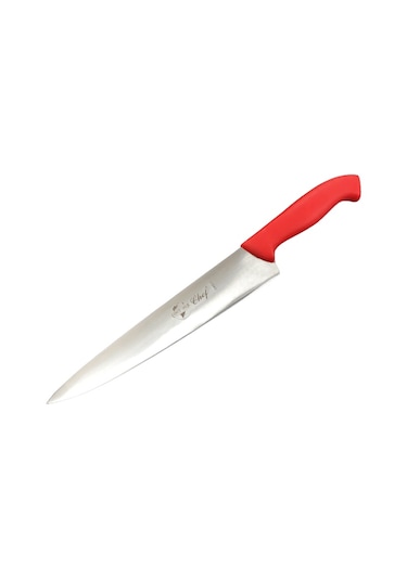 Şef Bıçağı 37cm Toplam Uzunluk No:3 Kırmızı