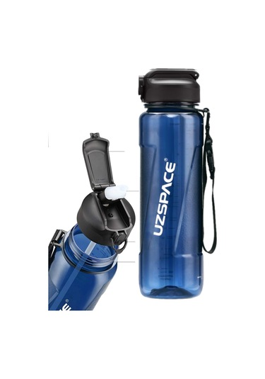 Uzspace Fiftyfifty Pipetli 1000ml -büyük Boy- Tritan Su Matarası 001