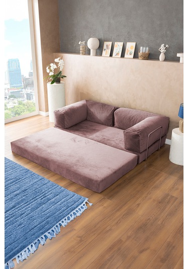 Argimo Godila Yatak Köşe Koltuk Pembe