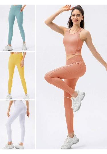 Moveevo Kadınlar İçin Yoga Ve Koşu Taytları - Daraltıcı Geniş Bel Bantı, Riblu Dokuma, Yan Cep - Mavi Sarı Pembe Beyaz Seçenekleri - Spandex Ve Naylon Karışımı Sarı Moveevo Kadınlar İçin Yoga Ve Koşu Taytları - Daraltıcı Geniş Bel Bantı, Riblu Dokuma, Yan Cep - Mavi Sarı Pembe Beyaz Seçenekleri - Spandex Ve Naylon Karışımı Sarı