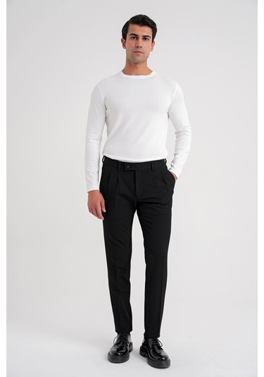 P 1205 Pantolon Comfort Siyah Siyah