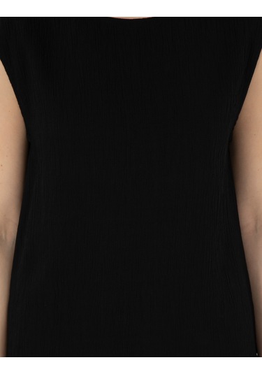 Pierre Cardin Kadın Siyah Kısa Kollu Bluz 50301168-vr046 Siyah