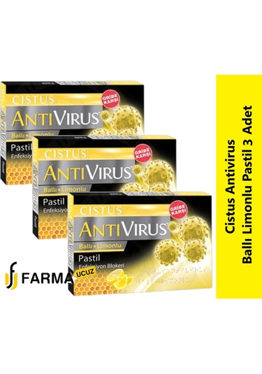 Cistus Antivirus Ballı Limonlu Pastil 3 Adet