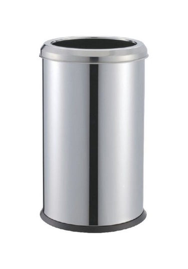 Pasl.çelik 304 Kalite 3 Lt Çemberli Açık Çöp Kovası Krom