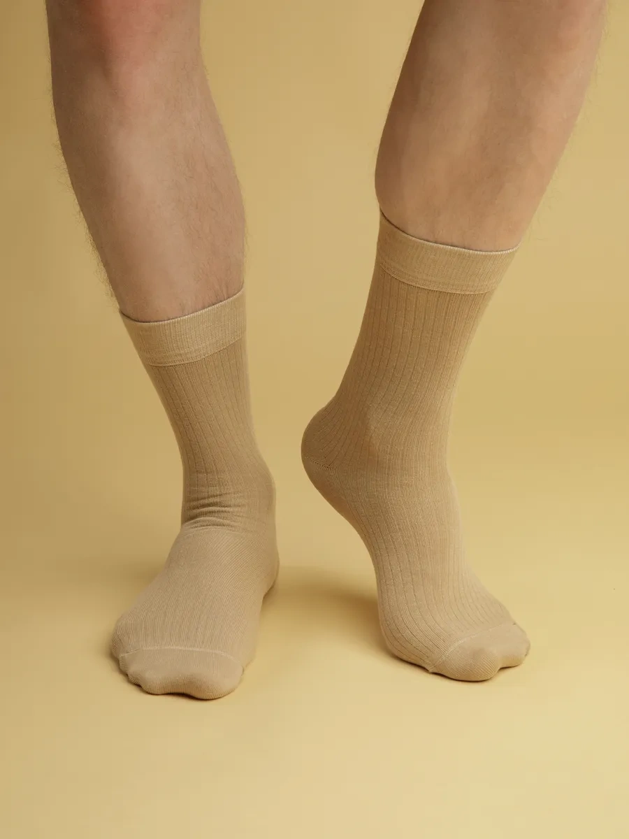 Nosko Yüksek Renkli Çoraplar 6 Çift 446882447 Bej