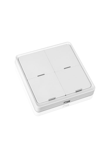 Fosenze Tuya Zigbee Akıllı Ev Kablosuz 4 Yollu Sahne Tuşu Paneli Anahtarı Pil Dahil Değil