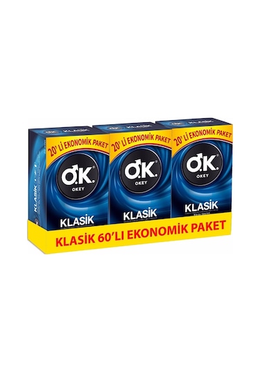 Okey Klasik Prezervatif 60'lı