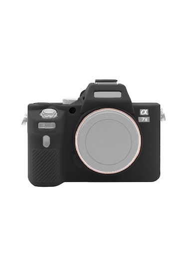 Sony Ilce-7mıı / 7smıı / 7rmıı Siyah İçin Puluz Yumuşak Silikon Koruyucu Kılıf