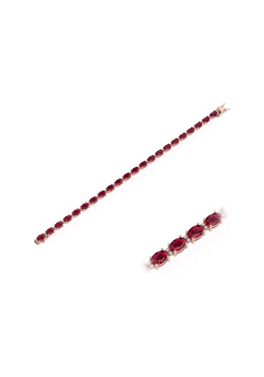 10,30 Karat Pırlantalı Yakut Bileklik