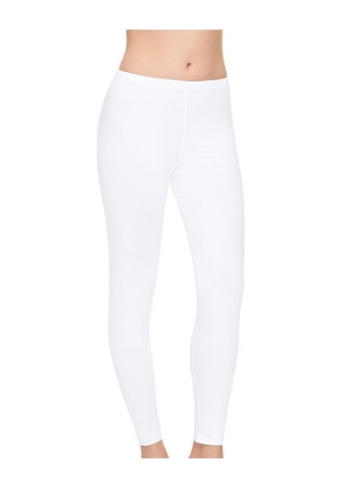 Tutku Elit Bayan Modal Elastan Uzun Tayt 2101 Beyaz