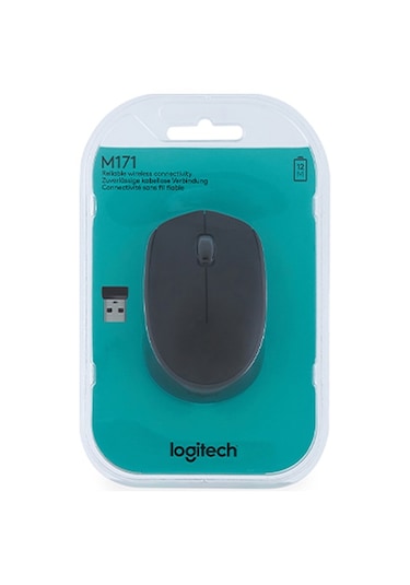Logitech M171 Kablosuz USB Alıcılı Optik Mouse