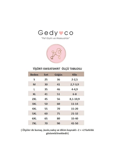 Gedyco Marine Küçük Irk Köpek Sweatshirtü