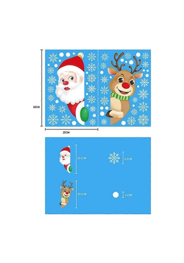 Noel Çıkartmaları Kendin Yap Noel Çıkartmaları Dekoratif Pencere Çıkartmaları 2024 Noel Çıkartmaları Noel Ağacı Çıkartmaları Noel