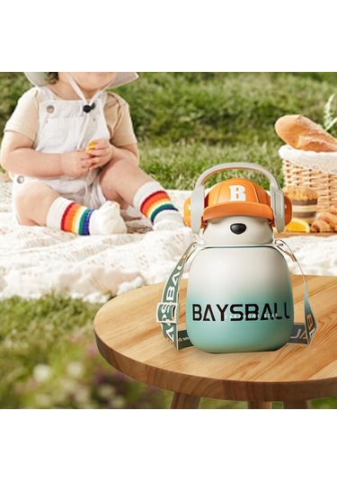 Dolıty Su Şişesi 22 Oz Sevimli Büyük Geniş Ağız Yeşil Yeşil