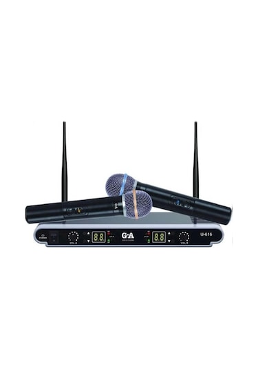 Gold Audio U-606 2 El Telsiz Mikrofon