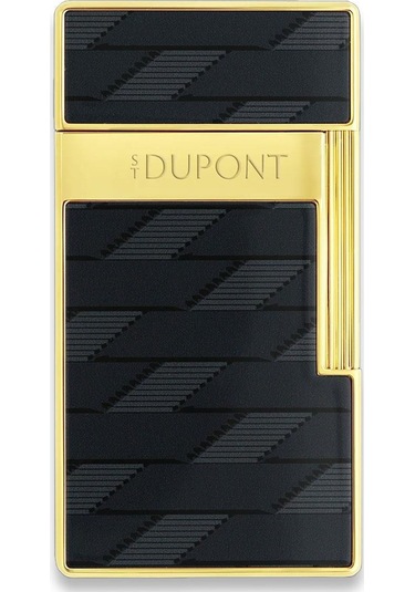 S.t. Dupont Biggy Monogam Puro Çakmak Siyah Krom 25079