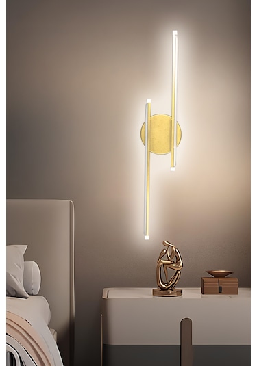 Sare Aplik Modern Tasarım Eskitme Renk - Gün Işığı Ledli Banyo - Eskitme