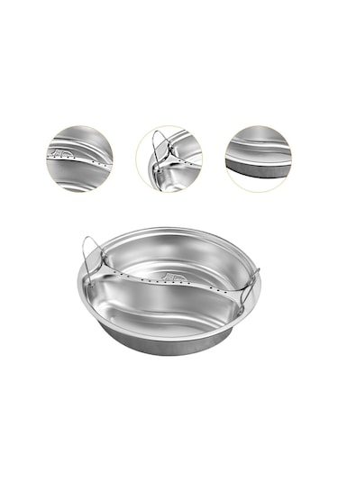 Homyl Patates Mutfak Için Paslanmaz Çelik Vapur Sepeti 18.8x4cm